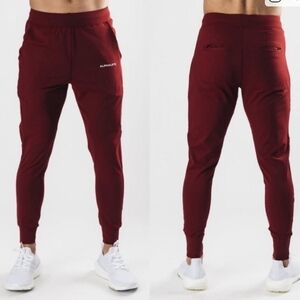 Alphalete Pro Elite Stretch Joggers with Pockets Burgandy Men's M